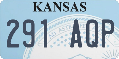 KS license plate 291AQP