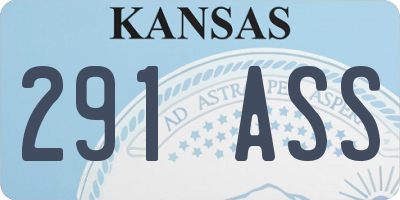 KS license plate 291ASS