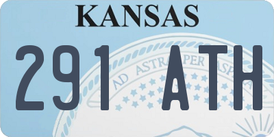 KS license plate 291ATH