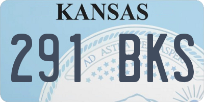 KS license plate 291BKS