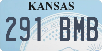 KS license plate 291BMB