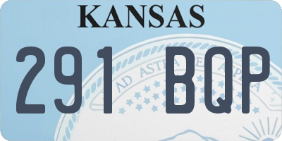 KS license plate 291BQP