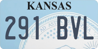 KS license plate 291BVL