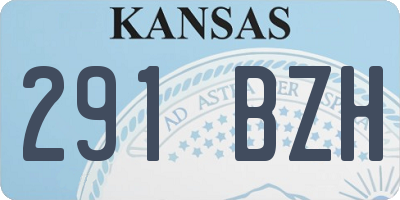 KS license plate 291BZH