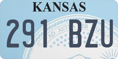 KS license plate 291BZU