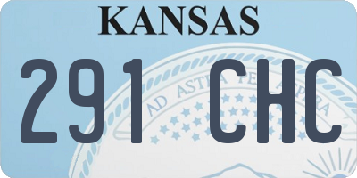 KS license plate 291CHC