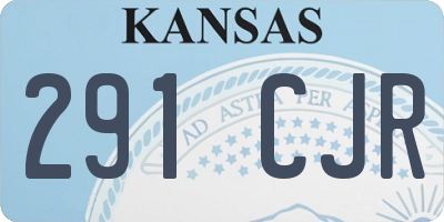 KS license plate 291CJR