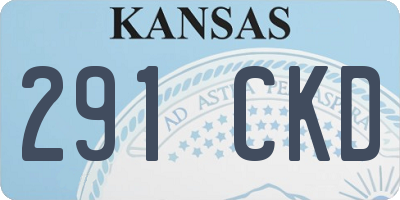 KS license plate 291CKD