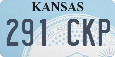 KS license plate 291CKP