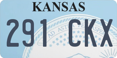 KS license plate 291CKX