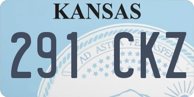 KS license plate 291CKZ