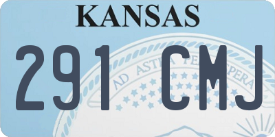 KS license plate 291CMJ