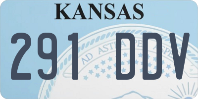 KS license plate 291DDV
