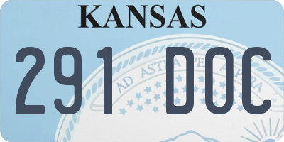 KS license plate 291DOC