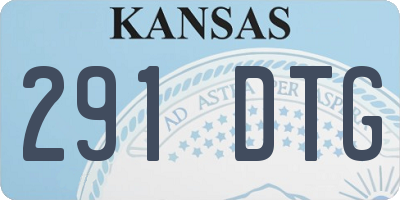KS license plate 291DTG