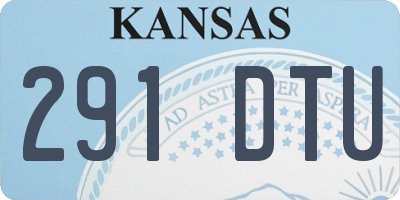 KS license plate 291DTU