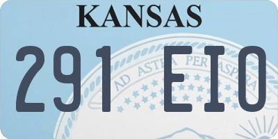 KS license plate 291EIO