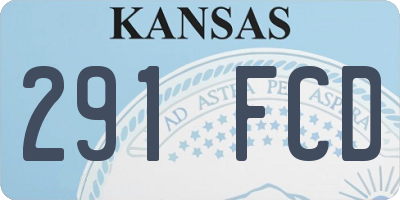 KS license plate 291FCD