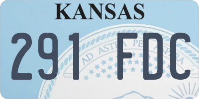 KS license plate 291FDC