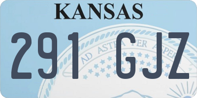 KS license plate 291GJZ