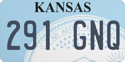 KS license plate 291GNQ