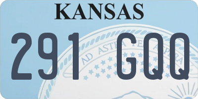 KS license plate 291GQQ