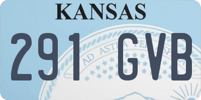 KS license plate 291GVB