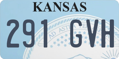 KS license plate 291GVH