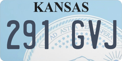 KS license plate 291GVJ