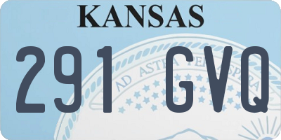 KS license plate 291GVQ
