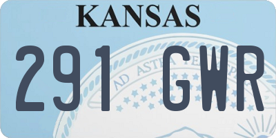 KS license plate 291GWR