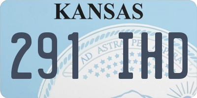 KS license plate 291IHD