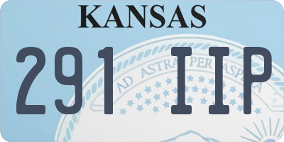 KS license plate 291IIP