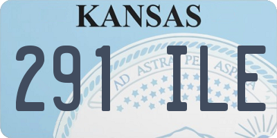 KS license plate 291ILE