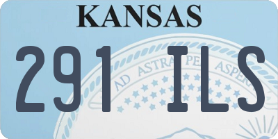 KS license plate 291ILS