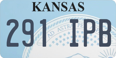 KS license plate 291IPB