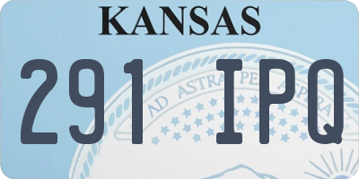 KS license plate 291IPQ