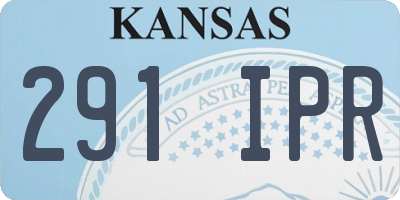 KS license plate 291IPR