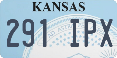 KS license plate 291IPX