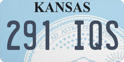 KS license plate 291IQS