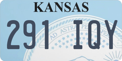 KS license plate 291IQY