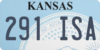 KS license plate 291ISA