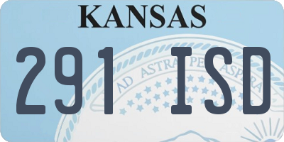 KS license plate 291ISD