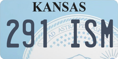 KS license plate 291ISM