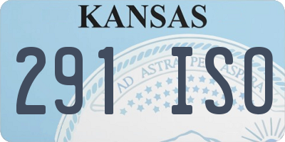 KS license plate 291ISO