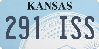 KS license plate 291ISS
