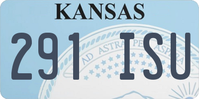KS license plate 291ISU