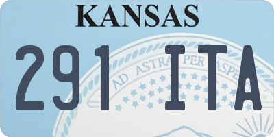 KS license plate 291ITA