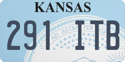 KS license plate 291ITB