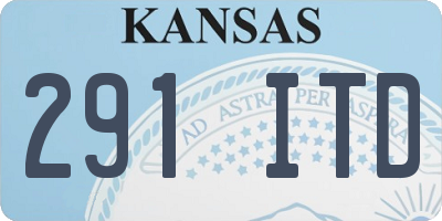 KS license plate 291ITD